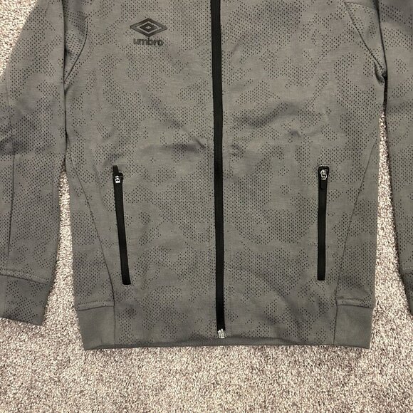 Umbro Kids Tech Soccer Full Zip Jacket Size S (6/7) Gray Zipped Pockets NWT - Picture 5 of 13
